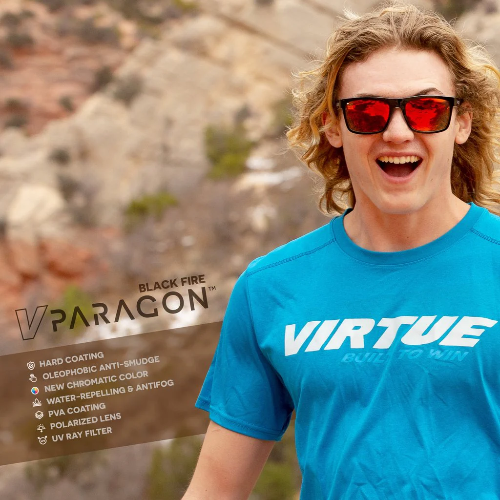 Virtue V-Paragon Polarized Sunglasses - Polished White Fire - Image 2