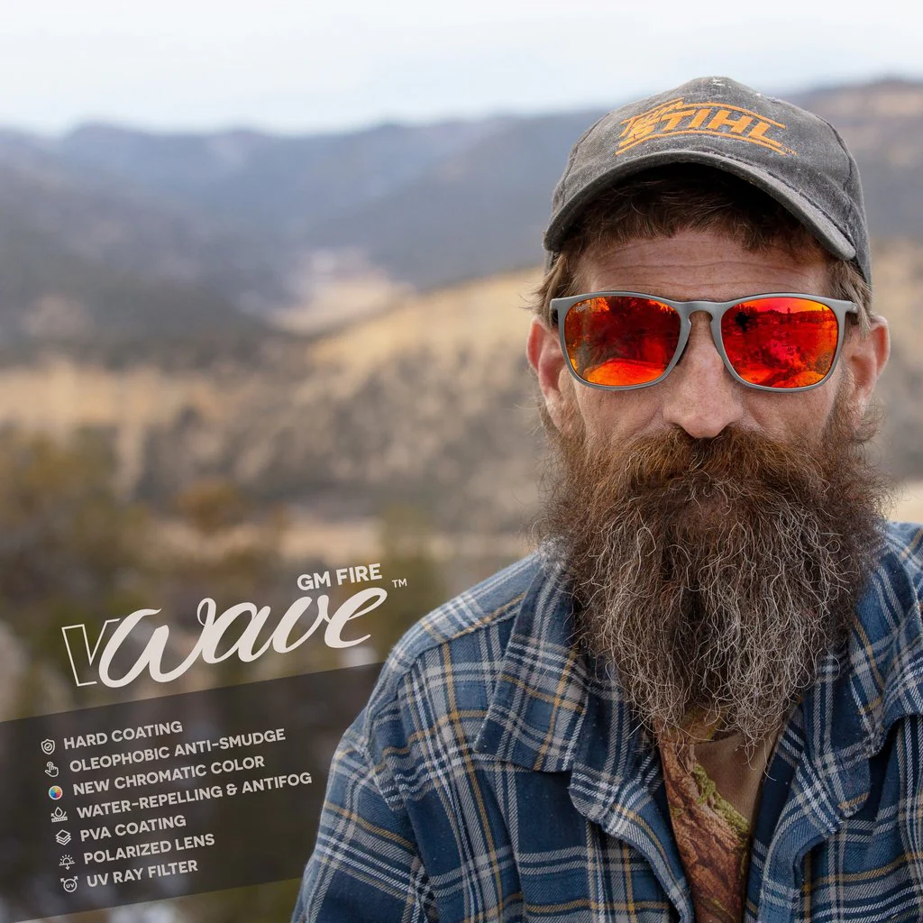 Virtue V-Wave Polarized Sunglasses - Gunmetal Fire - Image 2
