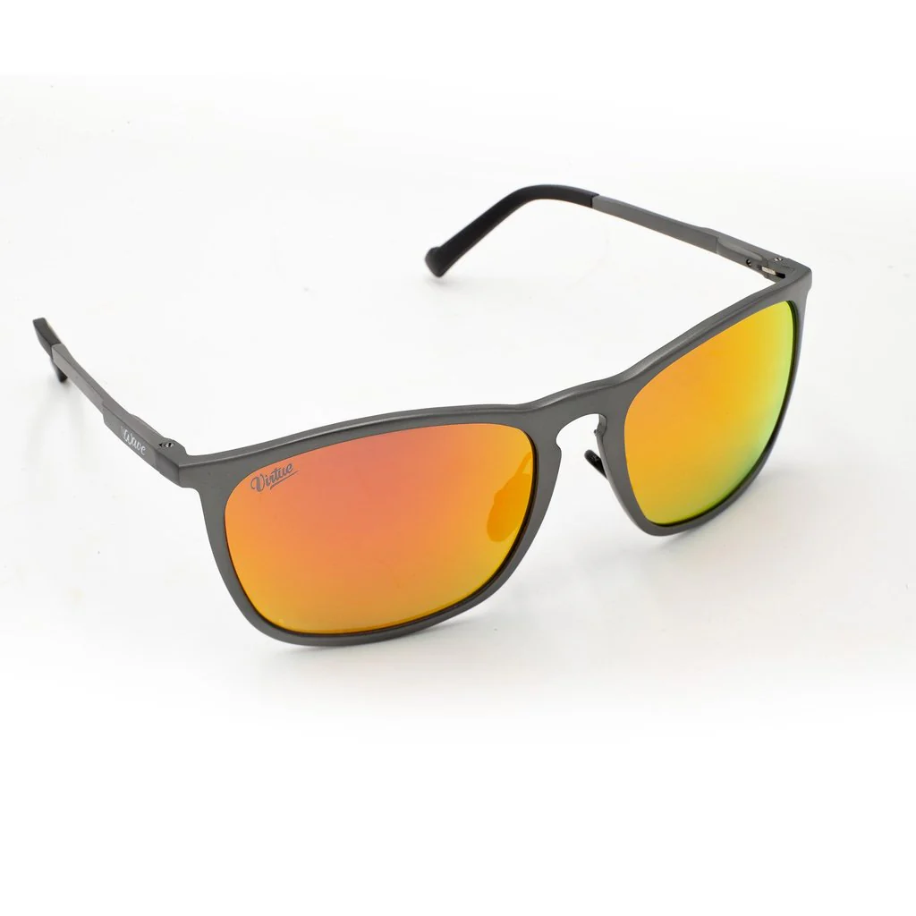 Virtue V-Wave Polarized Sunglasses - Gunmetal Fire - Image 4