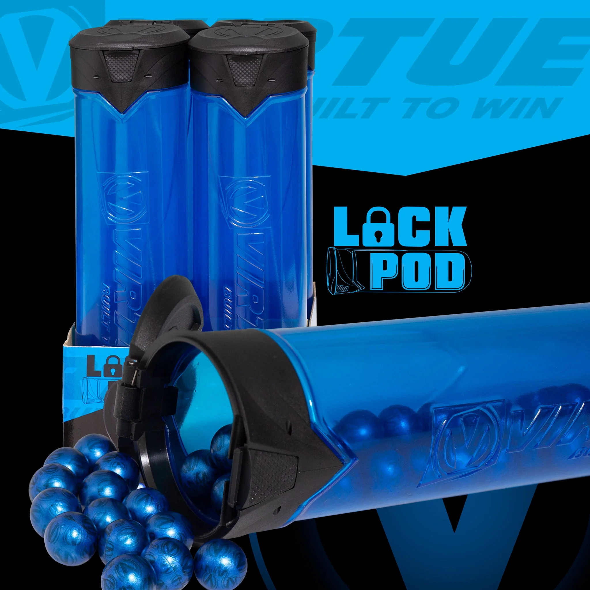 Virtue V2 Lock Pod - 170 rnd Lock Lid Pod - 4 Pack - CHOOSE YOUR COLOR! - Image 2