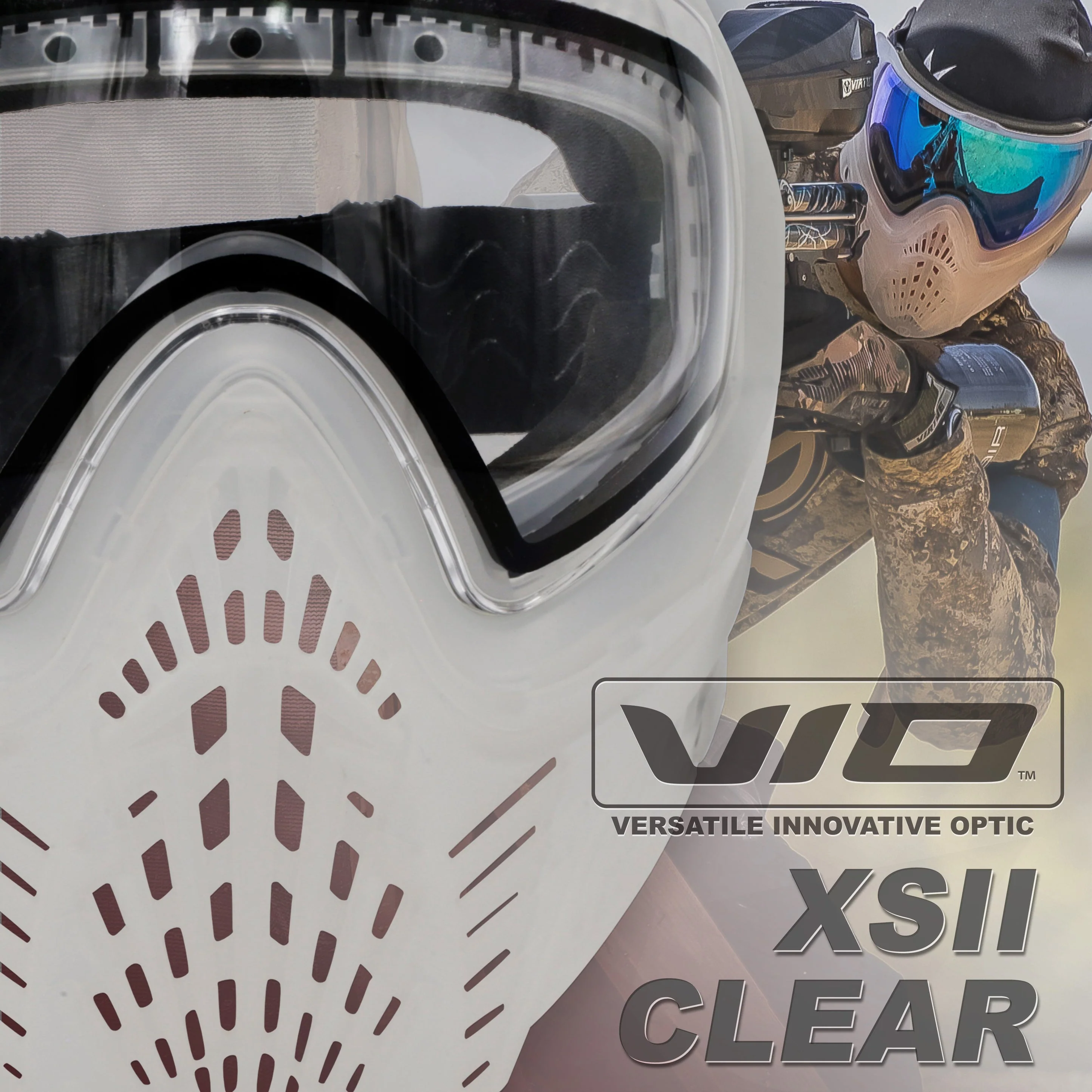 Virtue Vio Extend XS 2 Paintball Mask - Clear - Image 4