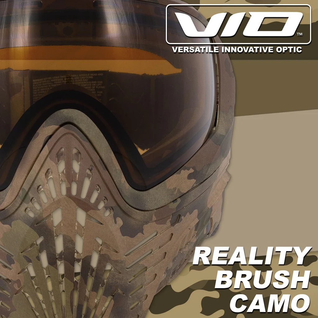 Virtue Vio Extend XS 2 Paintball Mask - Reality Brush Camo - Image 2